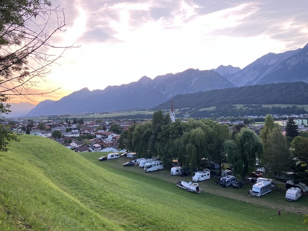 View from the camping
